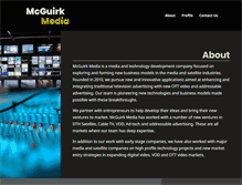 Tablet Screenshot of mcguirkmedia.com